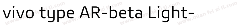 vivo type AR-beta Light字体转换